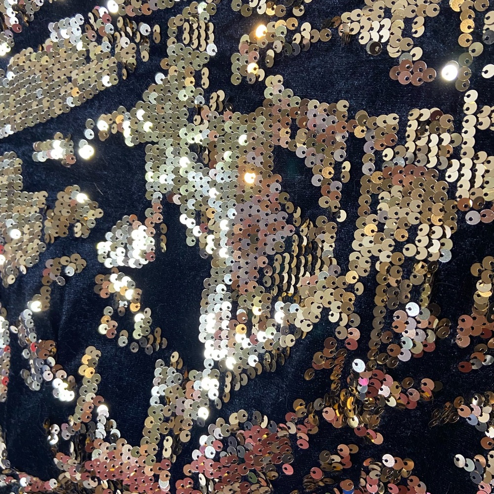 Zara sequin keyhole back mini dress - Picture 2 of 7